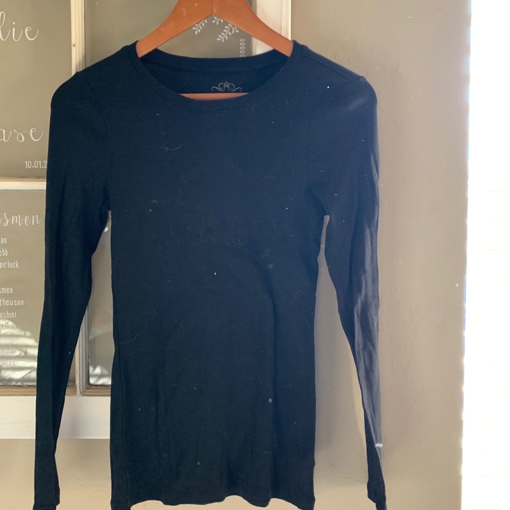 Black basic long sleeve